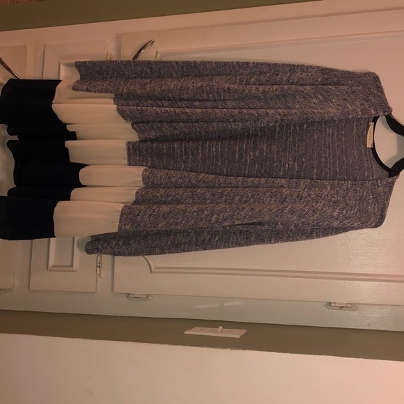 Blue and White Cardigan. Long. - Picture 5 of 8